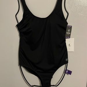 Hurley Black one piece bathing suit